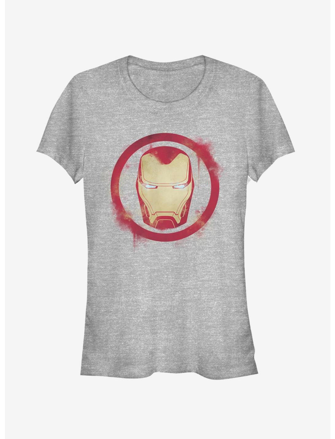 T-Shirt chiné fille Marvel Avengers: Endgame avec logo Iron Man effet peinture en aérosol