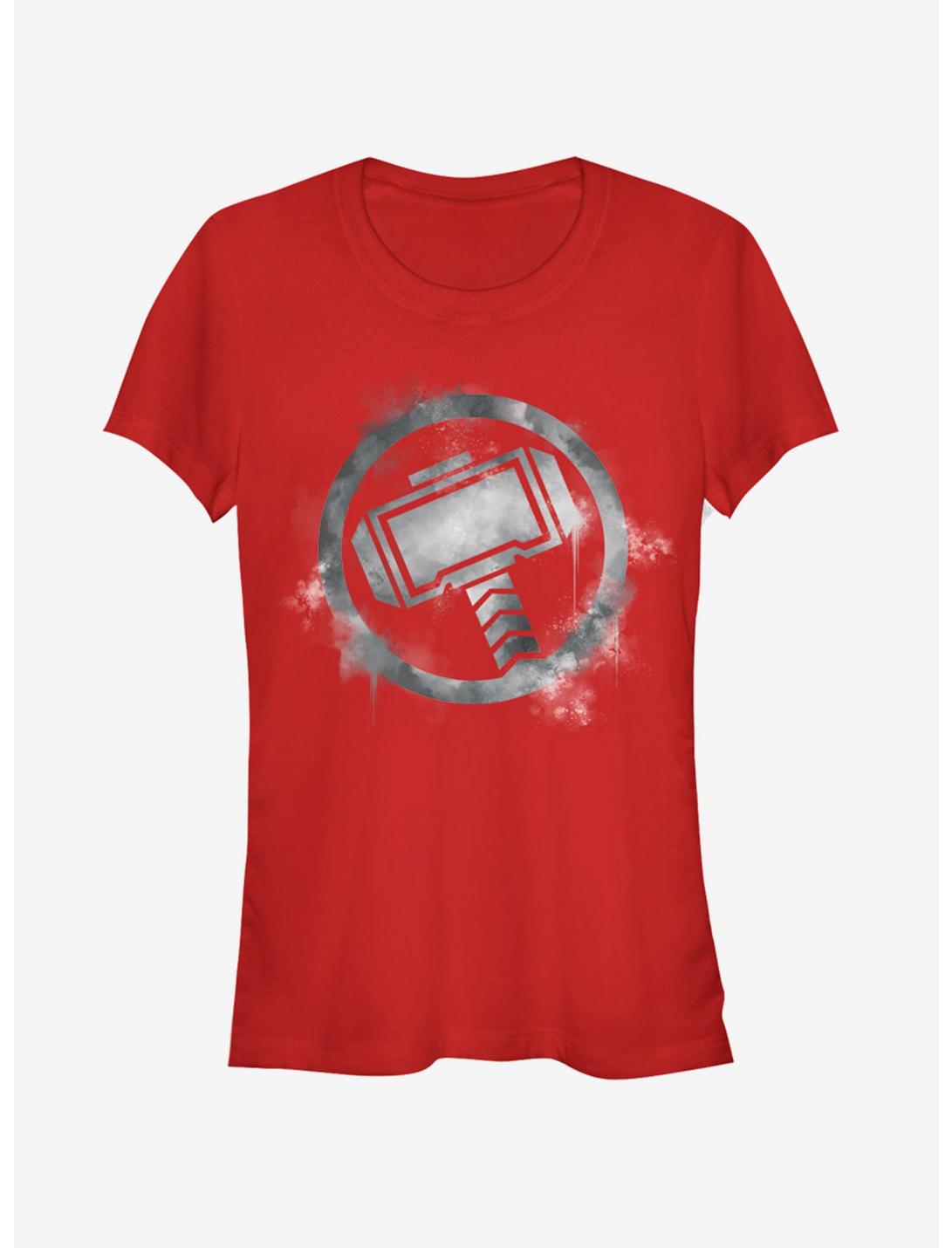 Marvel Avengers: Endgame Thor Spray Logo Girls T-Shirt