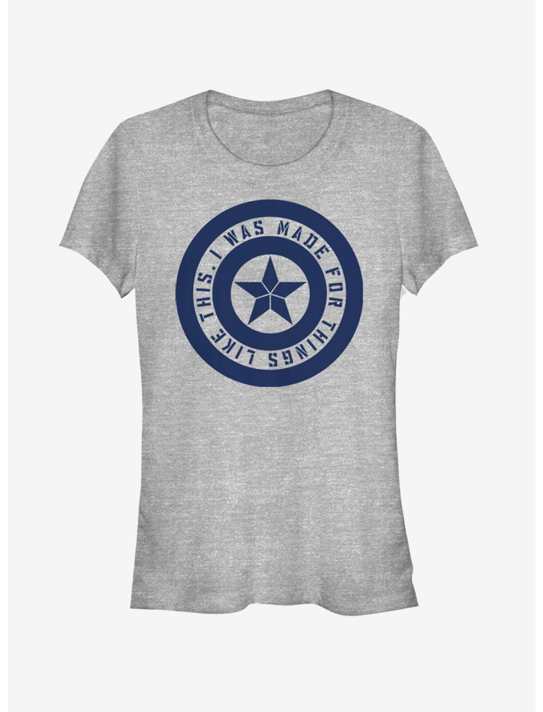 Marvel Avengers: Endgame Shield Inspiration Girls Heathered T-Shirt