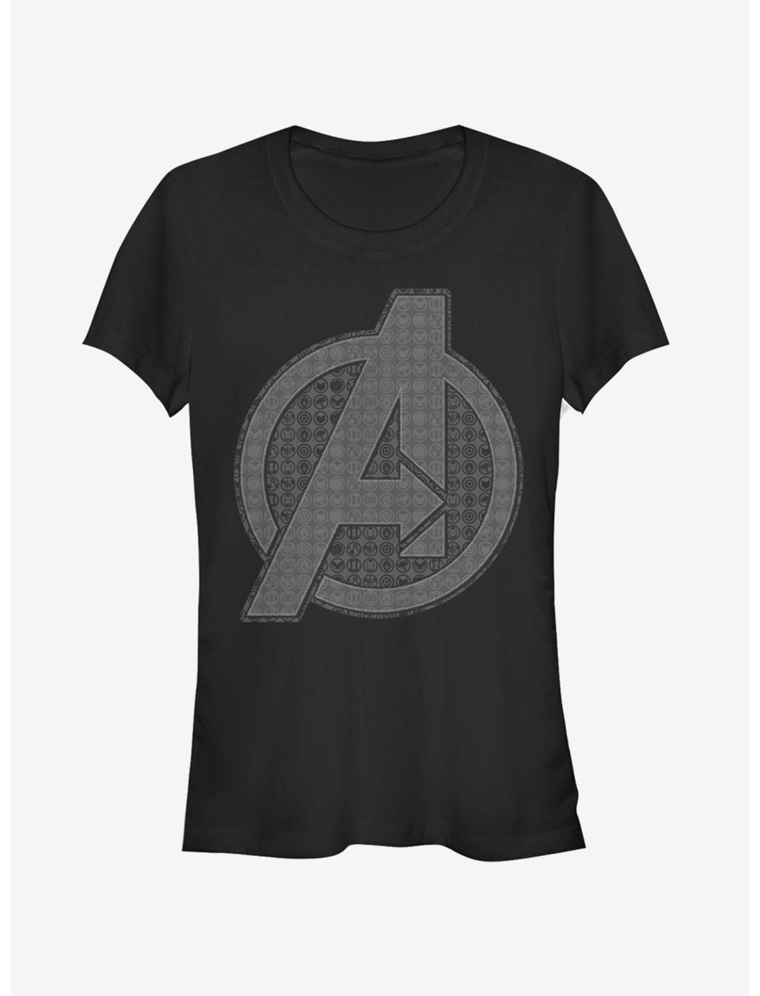 Marvel Avengers: Endgame Grayscale Logo Girls T-Shirt