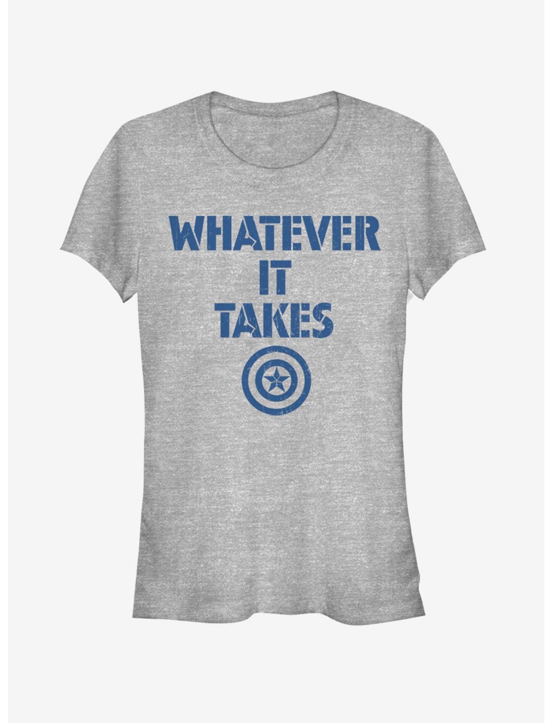 Marvel Avengers: Endgame Captain America Spirit Girls Heathered T-Shirt