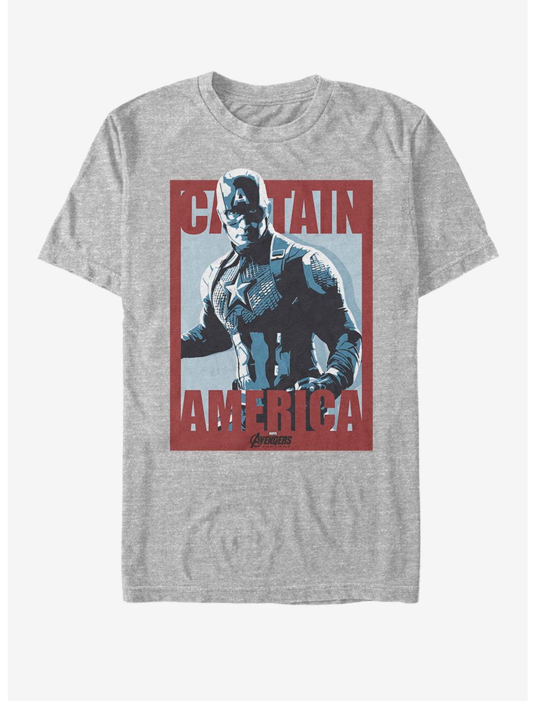 Marvel Avengers: Endgame Captain America Poster T-Shirt