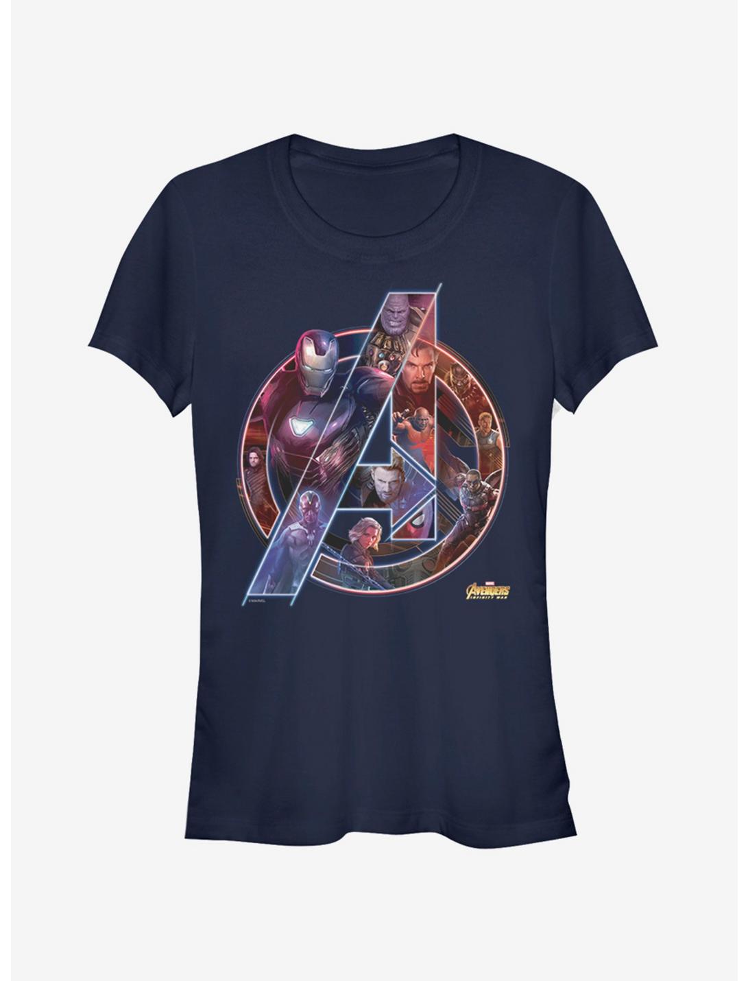 Marvel Avengers: Infinity War Team Neon Girls T-Shirt
