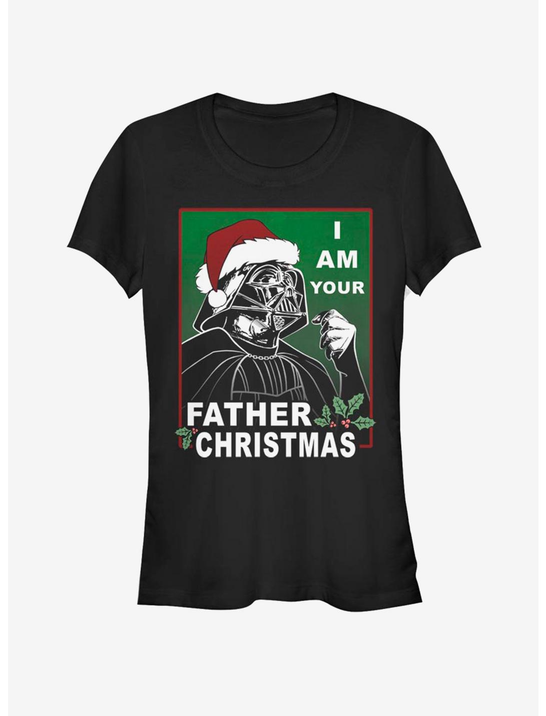 Star Wars Santa Vader Father Christmas Girls T-Shirt
