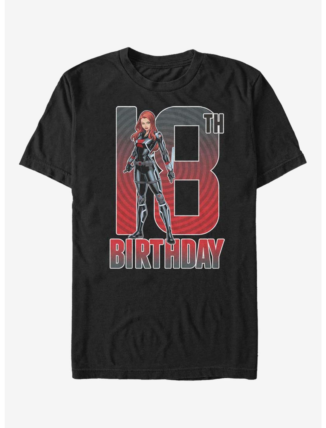 Marvel Black Widow 18th Birthday T-Shirt
