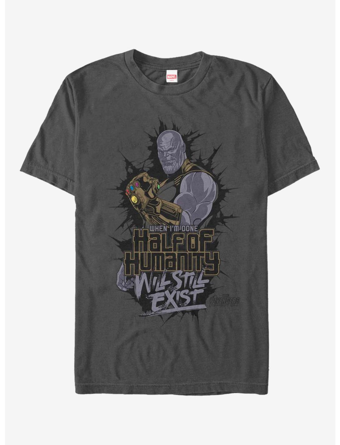 T-shirt Marvel Avengers La Moitié de l'Humanité