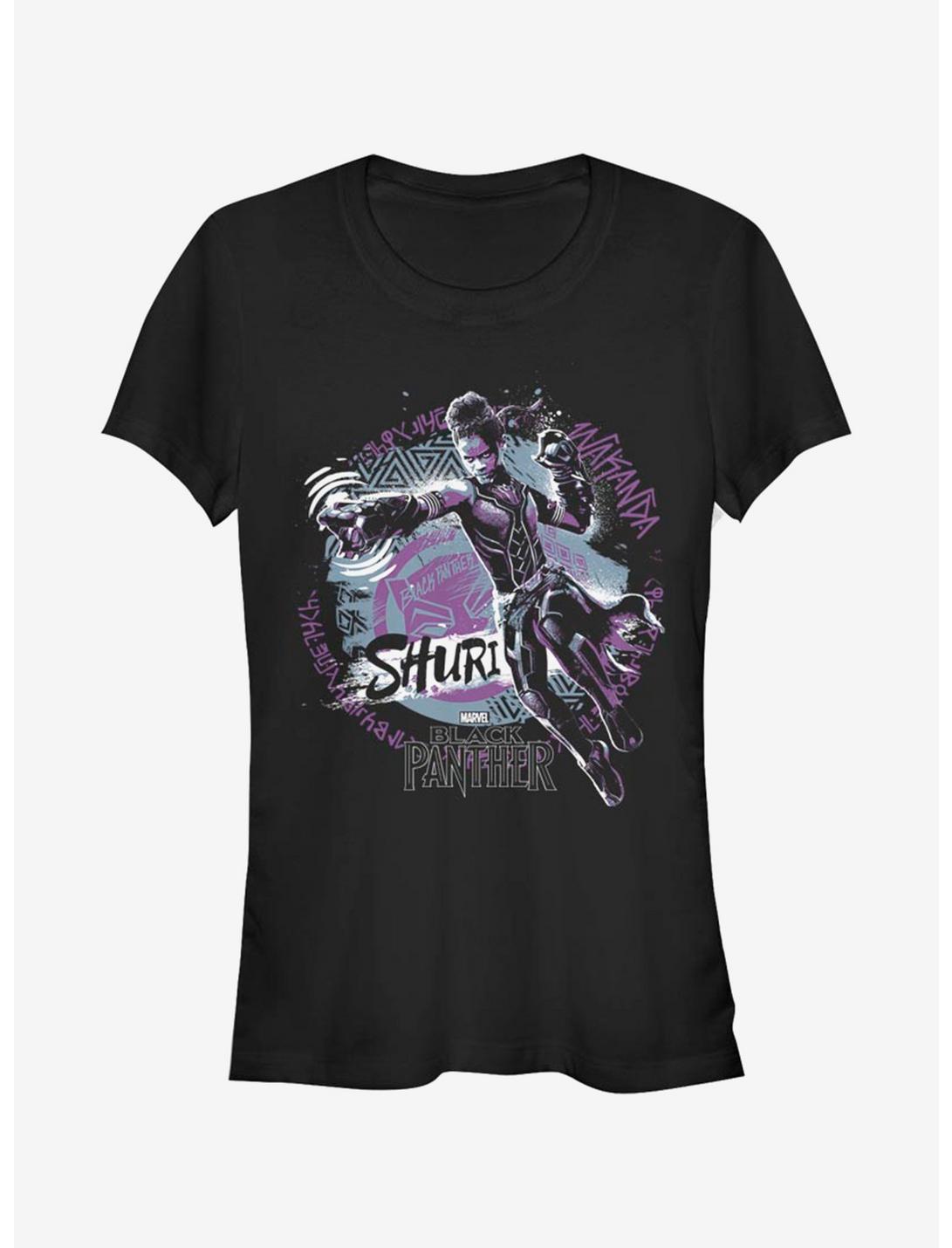 Marvel Black Panther Shuri Jump Night Girls T-Shirt