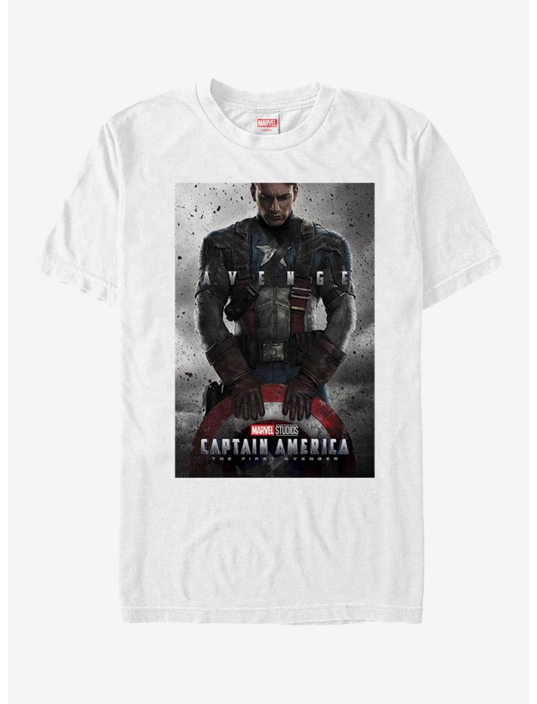 Marvel Captain America First Avenger Poster T-Shirt