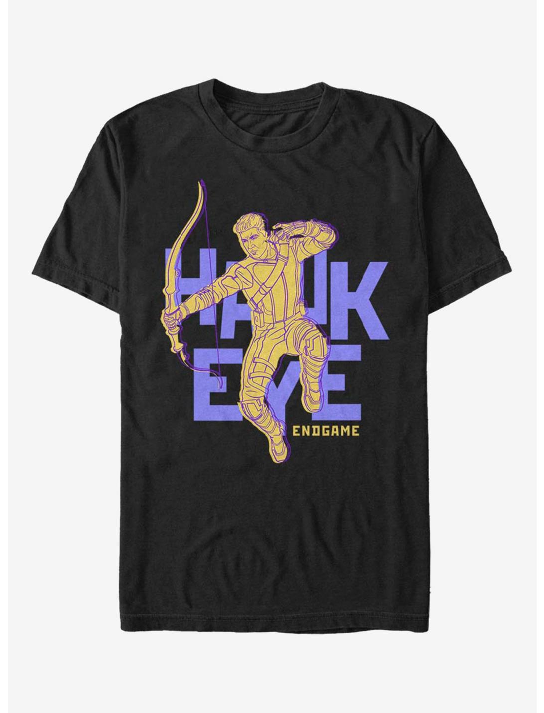 Marvel Hawk Eye Text Pop Hawk T-Shirt