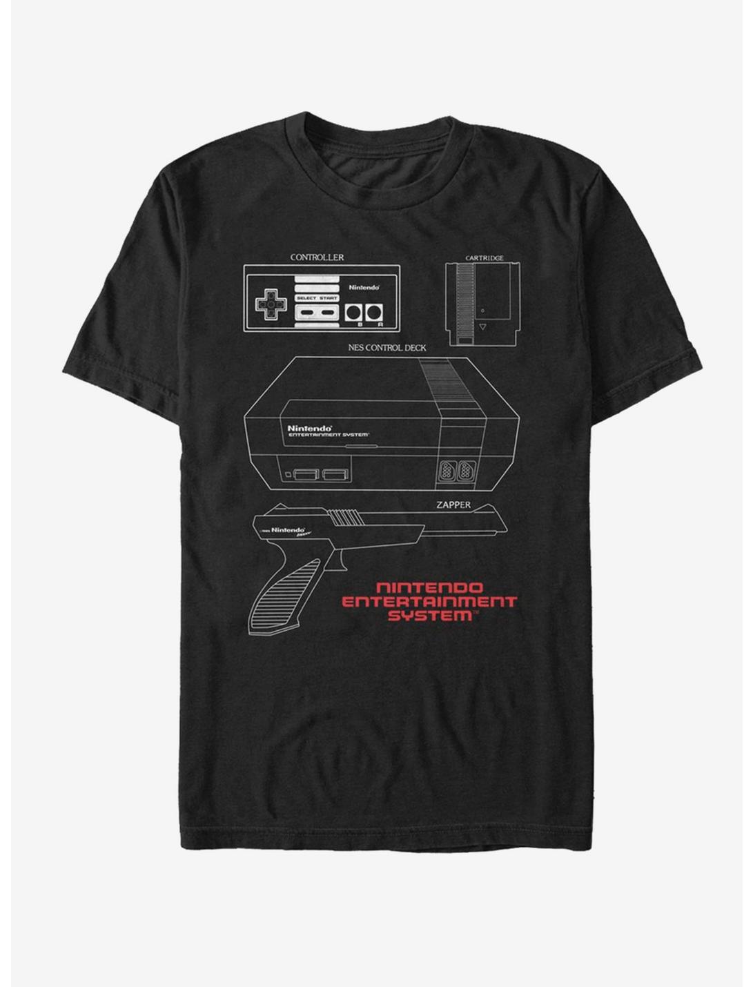 T-shirt Schéma Nintendo NES