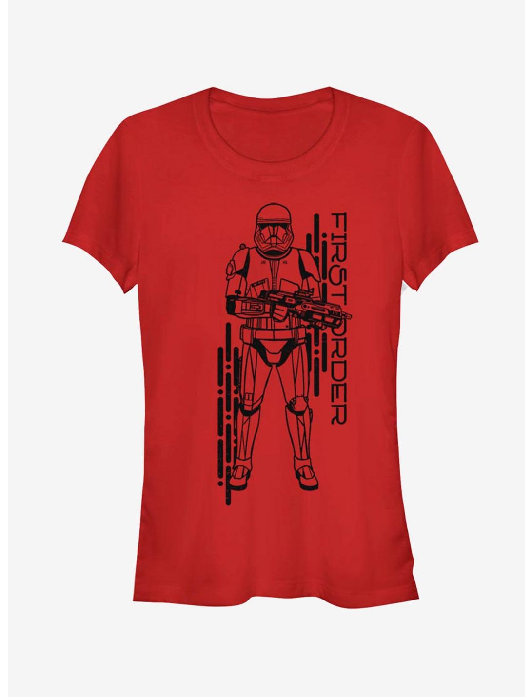 Star Wars Episode IX Rise of Skywalker Red Trooper Project Red Girls T-Shirt