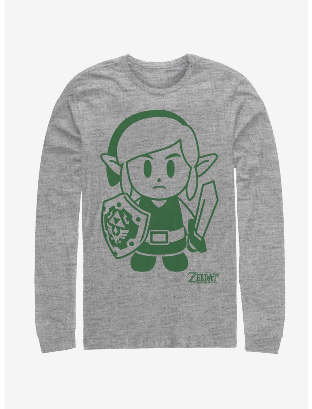 T-shirt à manches longues Nintendo The Legend of Zelda: Link's Awakening Link Avatar Outline