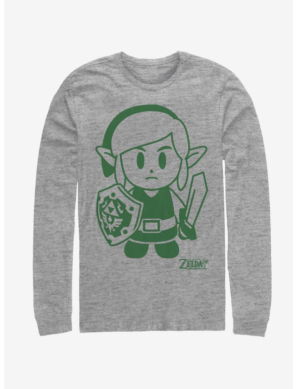 Nintendo The Legend of Zelda: Link's Awakening Link Avatar Outline Long-Sleeve T-Shirt