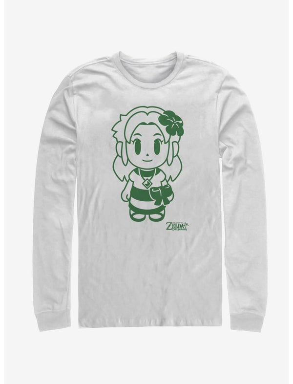 Nintendo The Legend of Zelda: Link's Awakening Marin Avatar Outline Long-Sleeve T-Shirt