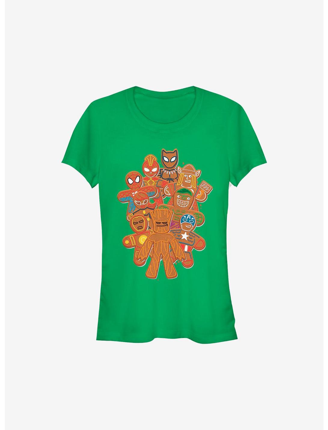 Marvel Avengers Cookie Group Holiday Girls T-Shirt