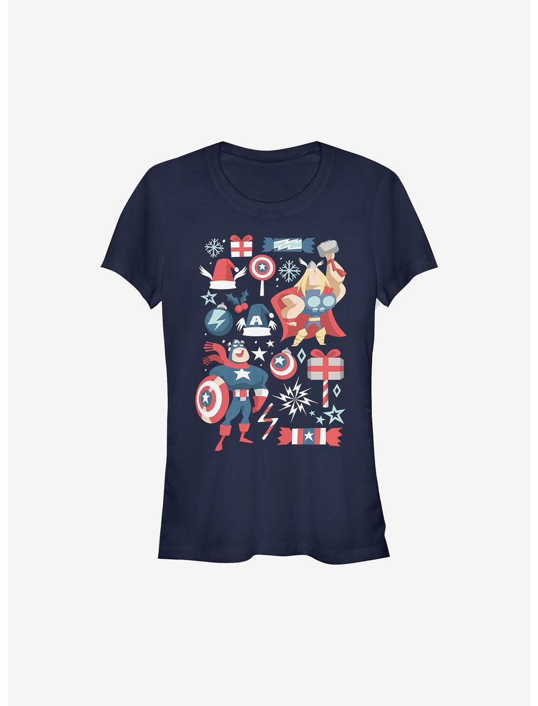 T-shirt pour filles Marvel Avengers Holiday Mashup