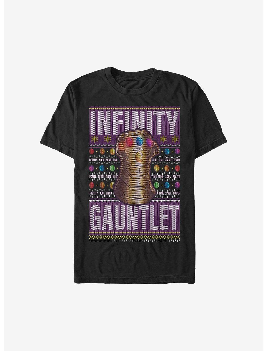 Marvel Avengers Gauntlet Christmas Pattern T-Shirt