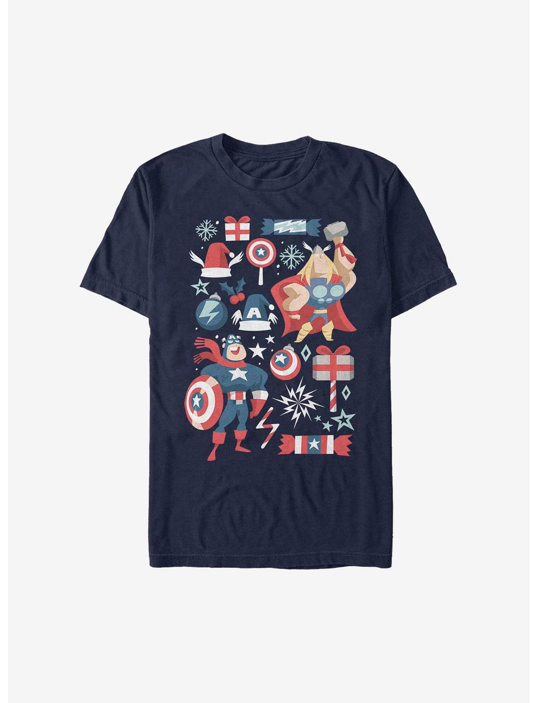 Marvel Avengers Holiday Mashaup T-Shirt