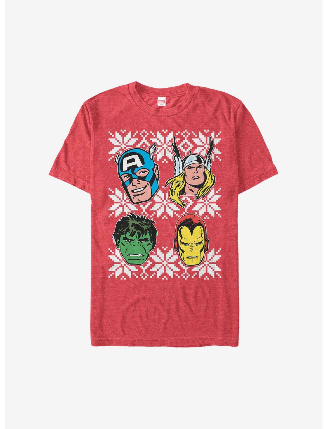 Marvel Avengers Super Heads Holiday T-Shirt