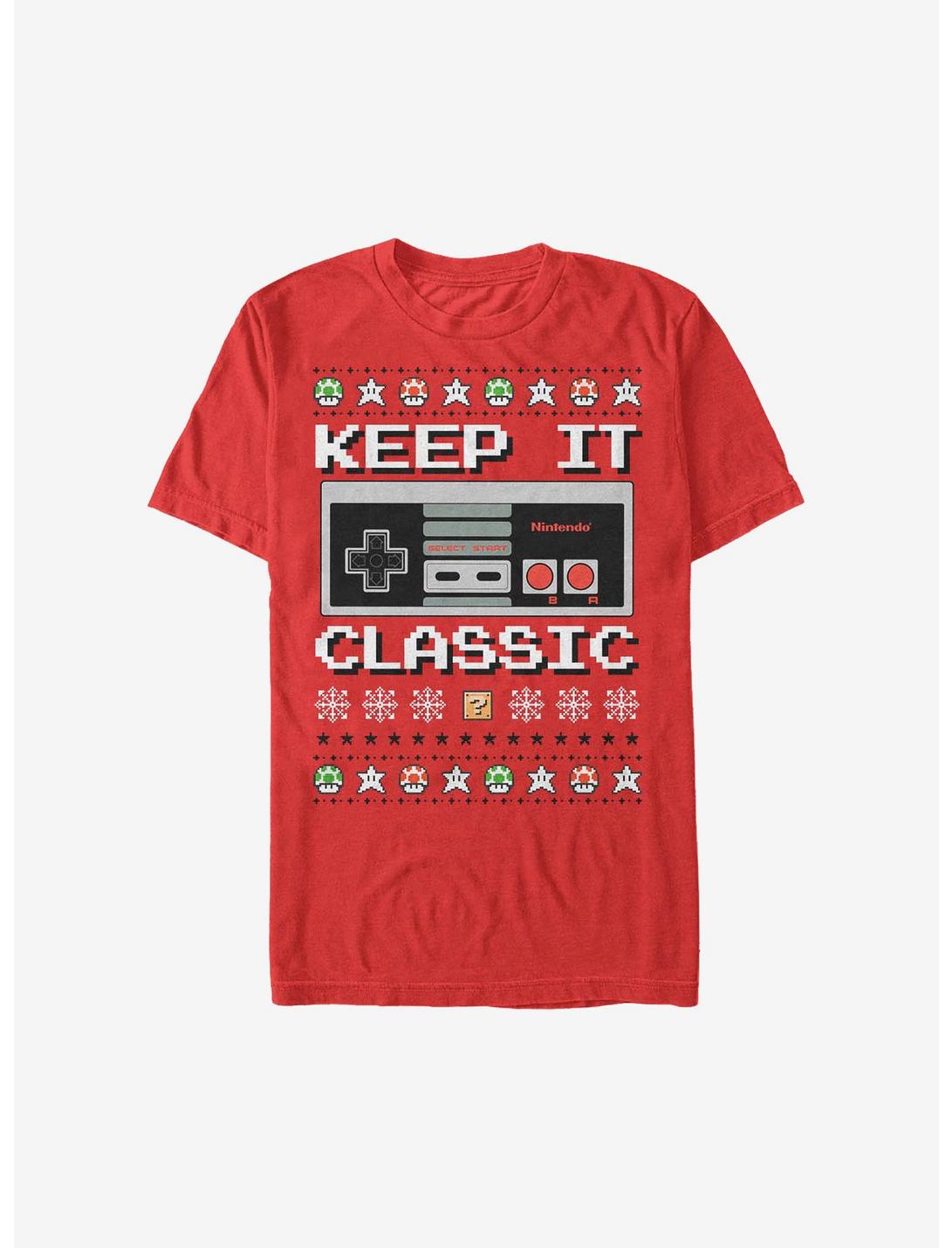 Nintendo Keep It Classic Controller Christmas T-Shirt