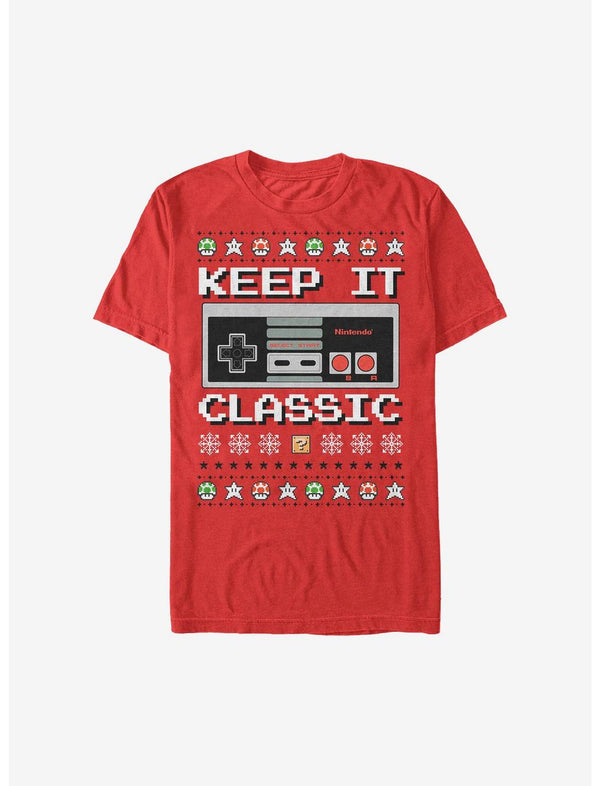Nintendo Keep It Classic Controller Christmas T-Shirt