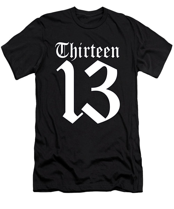 13 13th White on Black Tom Hill T-Shirt