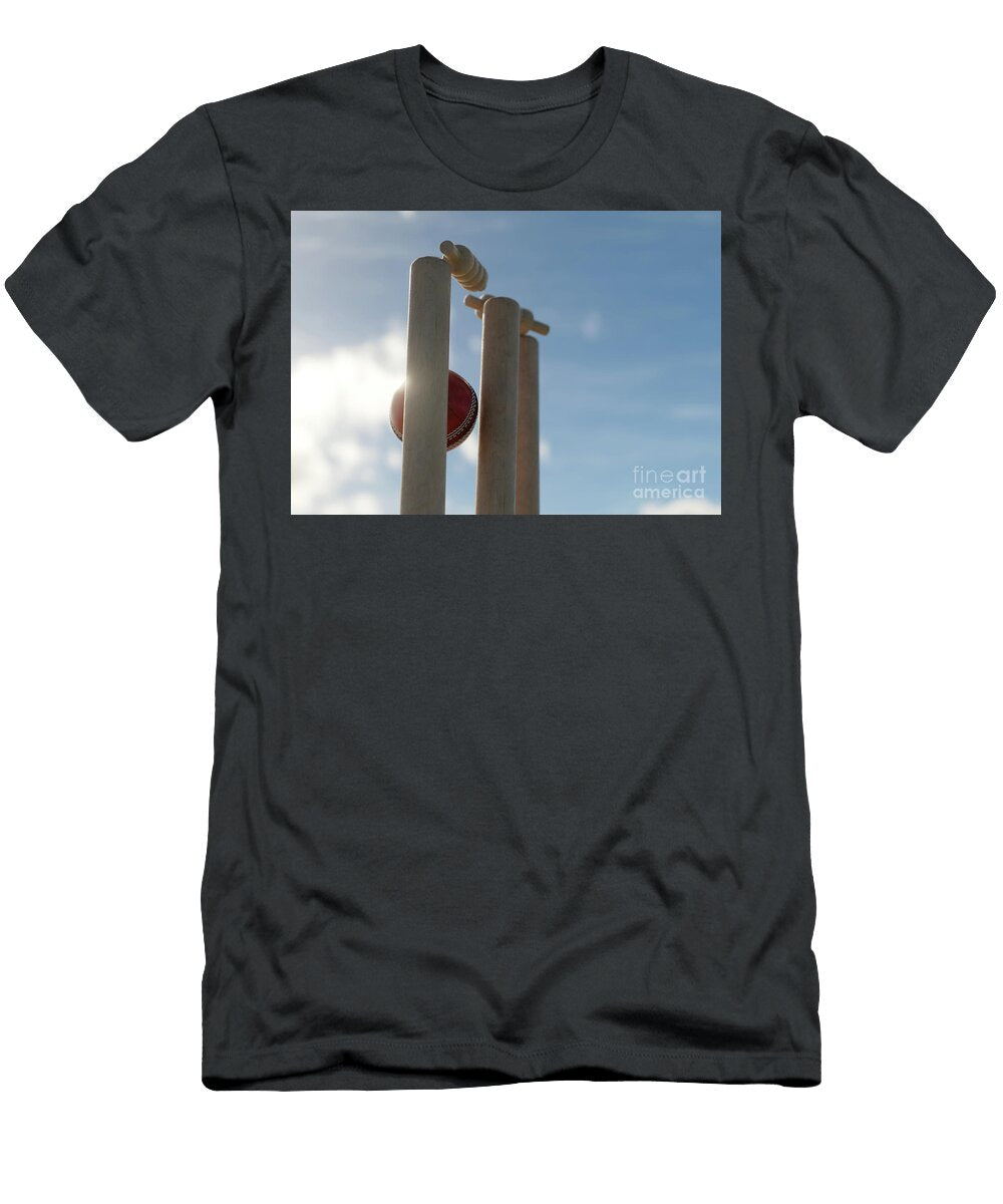 13 Cricket Wicket Stumps Allan Swart T-Shirt