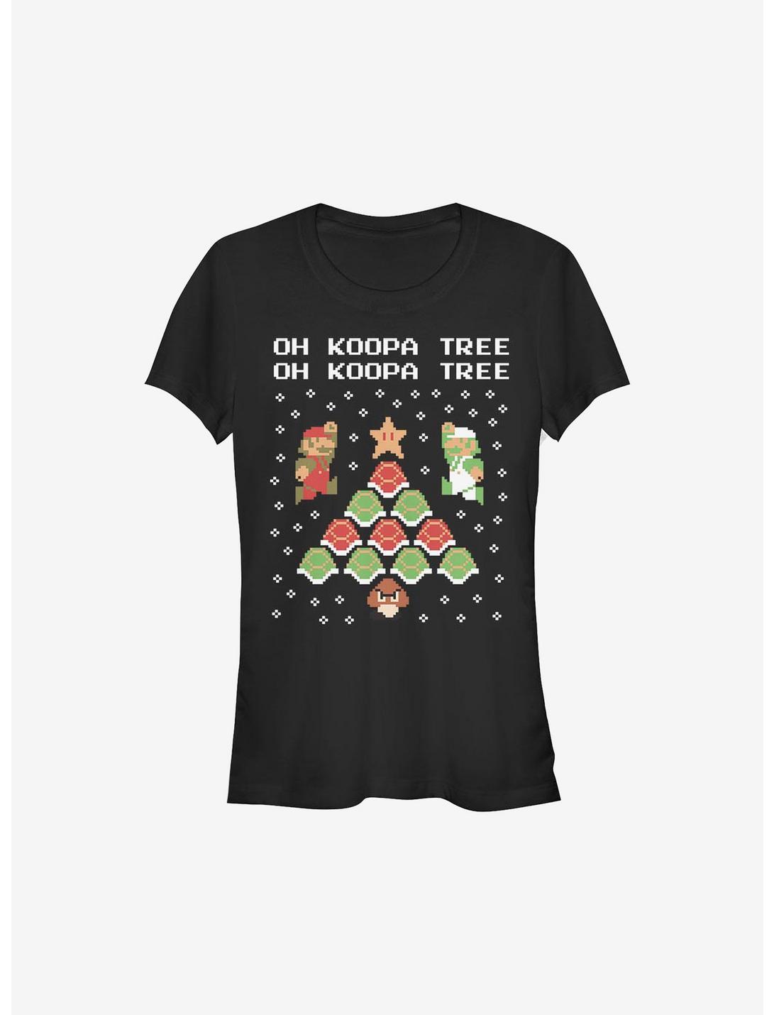 Super Mario Koopa Tree Holiday Girls T-Shirt