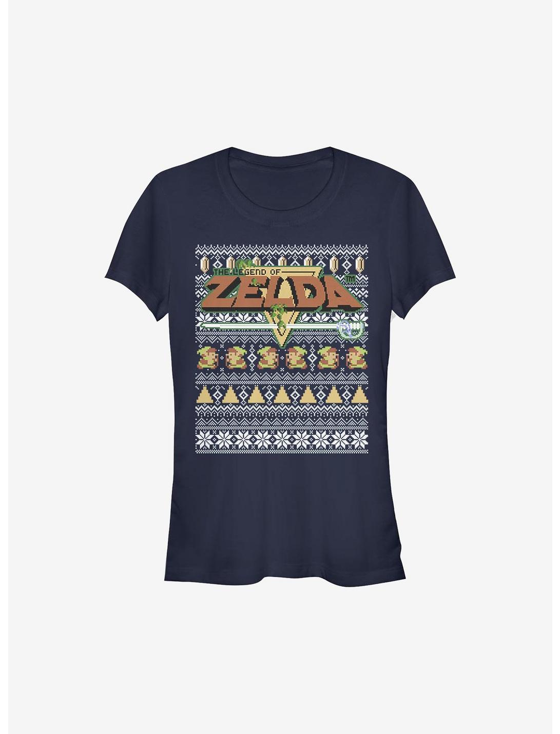 Nintendo The Legend Of Zelda Tight Forces Ugly Christmas Sweater Girls T-Shirt