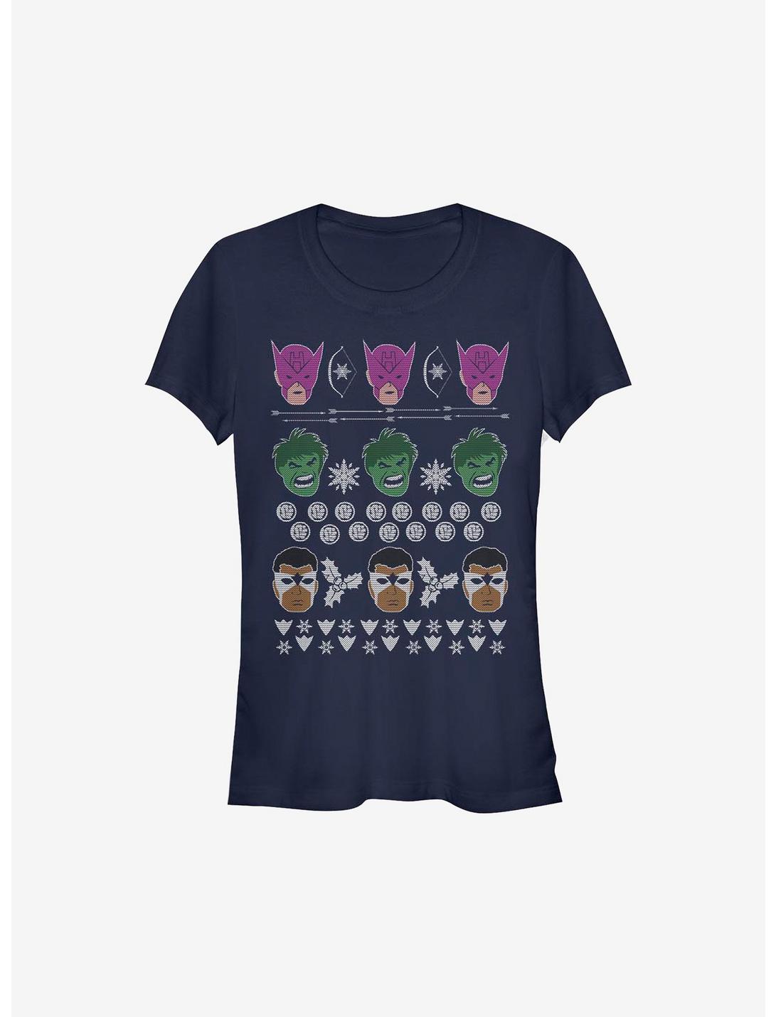 Marvel Avengers Sweater Christmas Girls T-Shirt