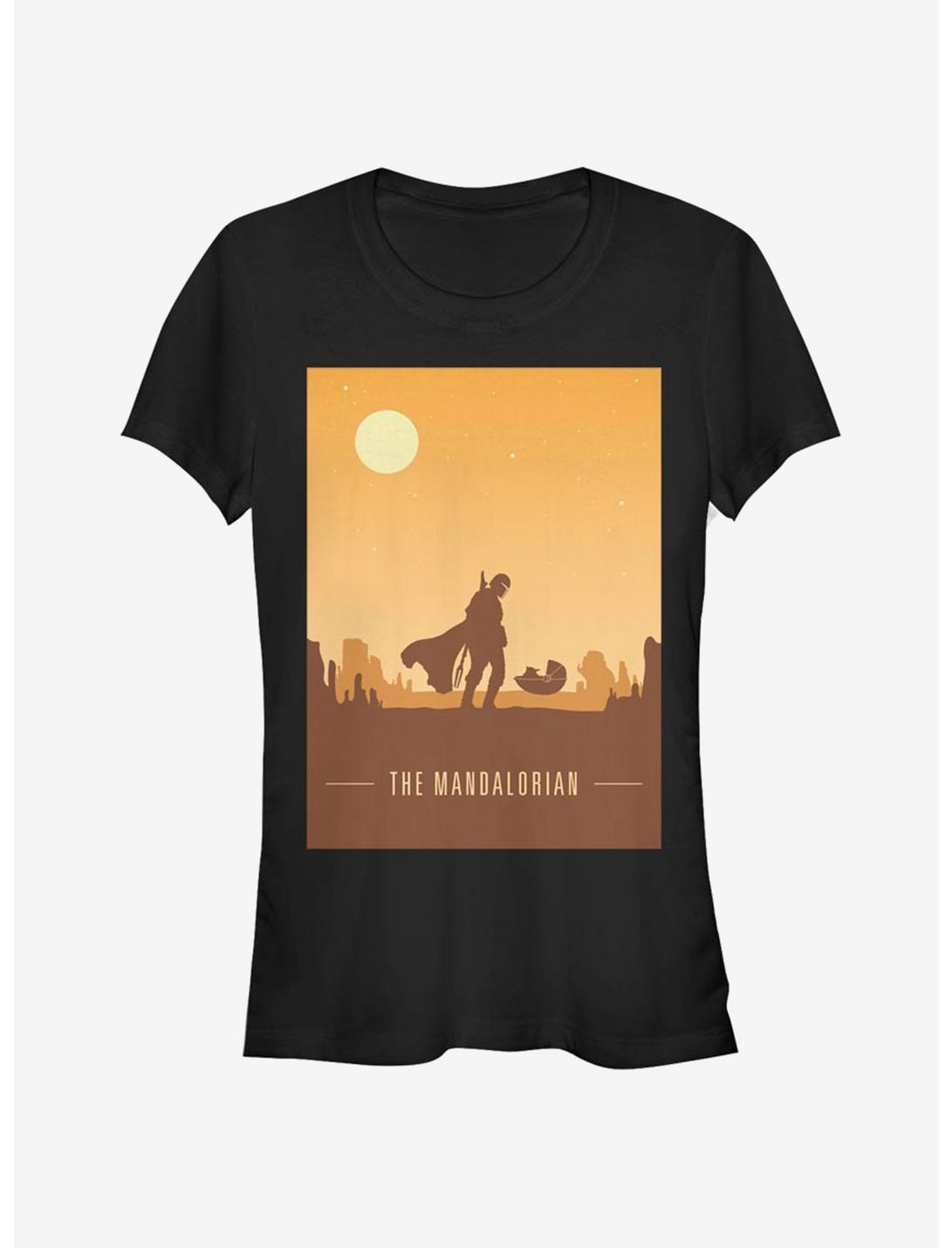Star Wars The Mandalorian Mando And The Child Poster Girls T-Shirt
