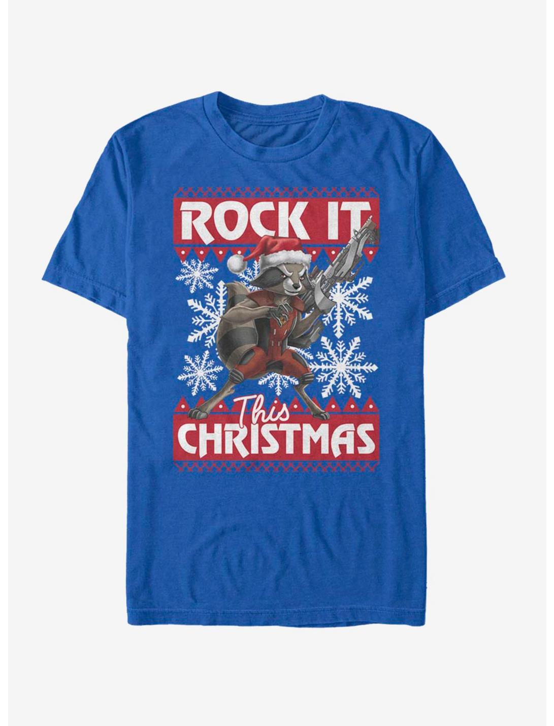 Marvel Guardians Of The Galaxy Rocket Christmas T-Shirt