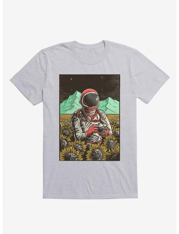 2323 Astronaut In Cosmic Sunflower Field T-Shirt