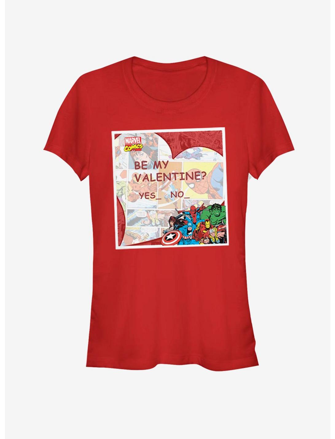 Marvel Avengers Be My Valentine Girls T-Shirt