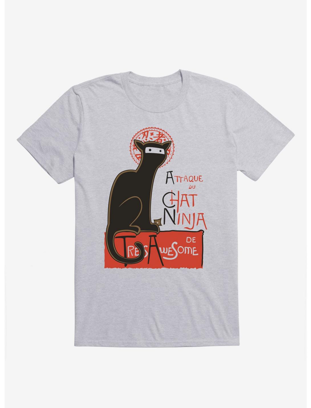 A French Ninja Cat! Sport Grey T-Shirt