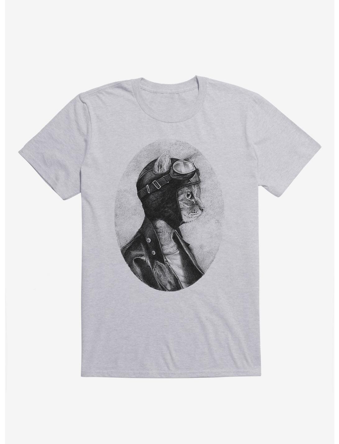 Brave Cat Pilot Sport Grey T-Shirt