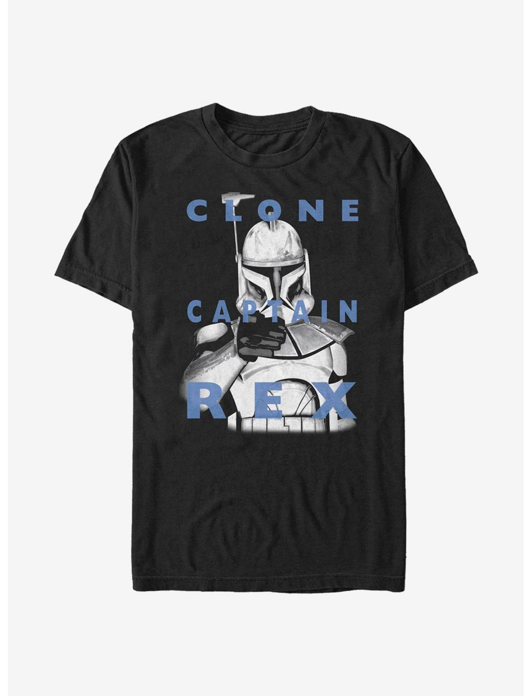 Star Wars The Clone Wars Clone Captain Rex Text T-Shirt