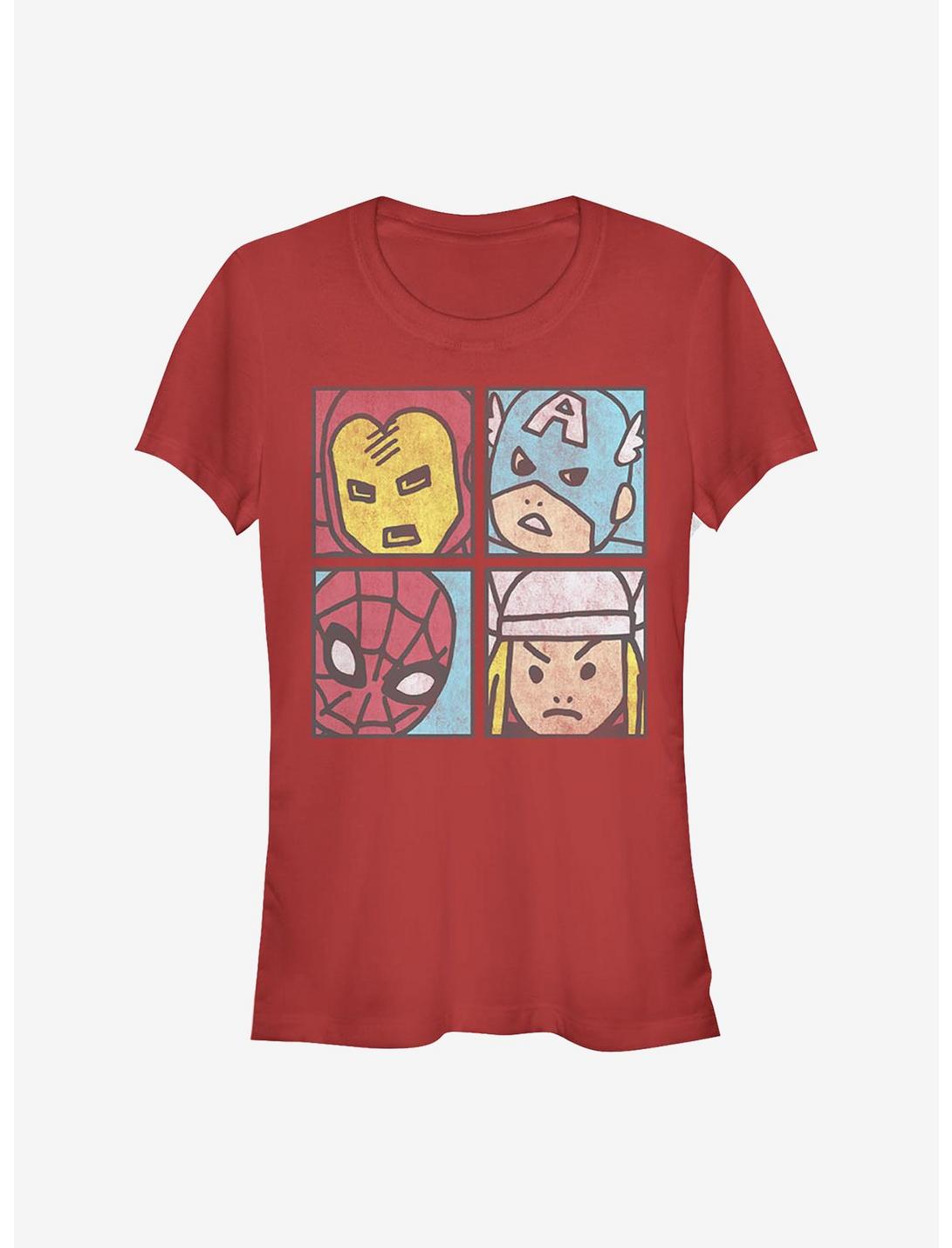 Marvel Avengers Pop Squares Girls T-Shirt