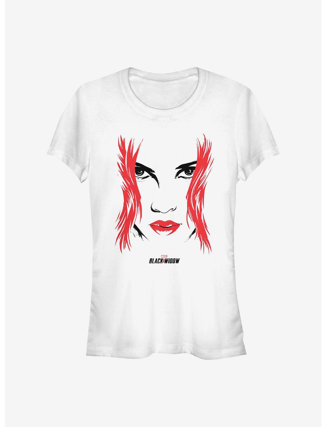 T-shirt Fille Visage de Black Widow Marvel