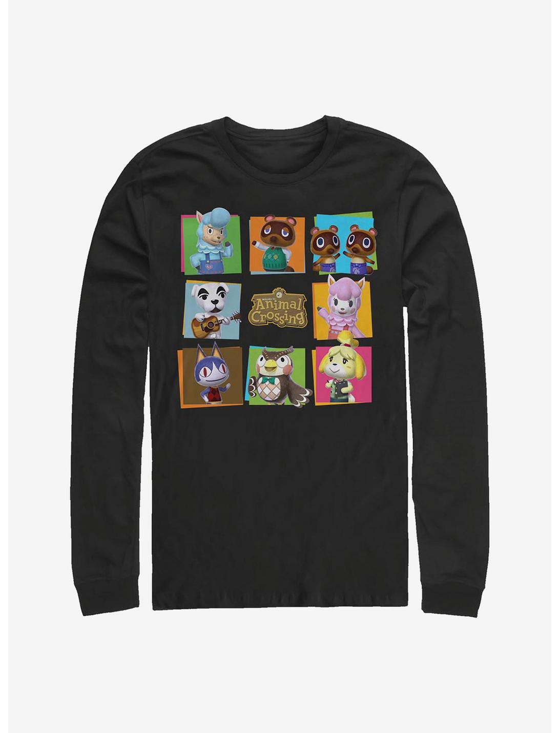 T-shirt à manches longues Nintendo Animal Crossing 8 personnages