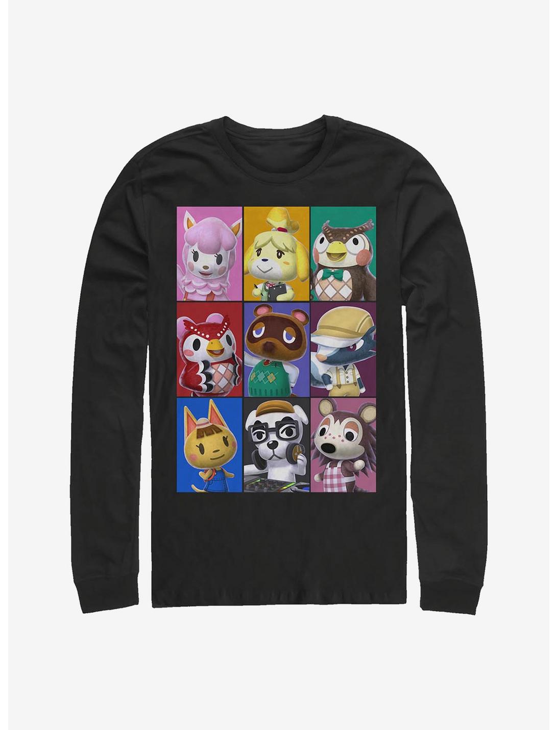 T-shirt à manches longues Nintendo Animal Crossing Animal Blocks