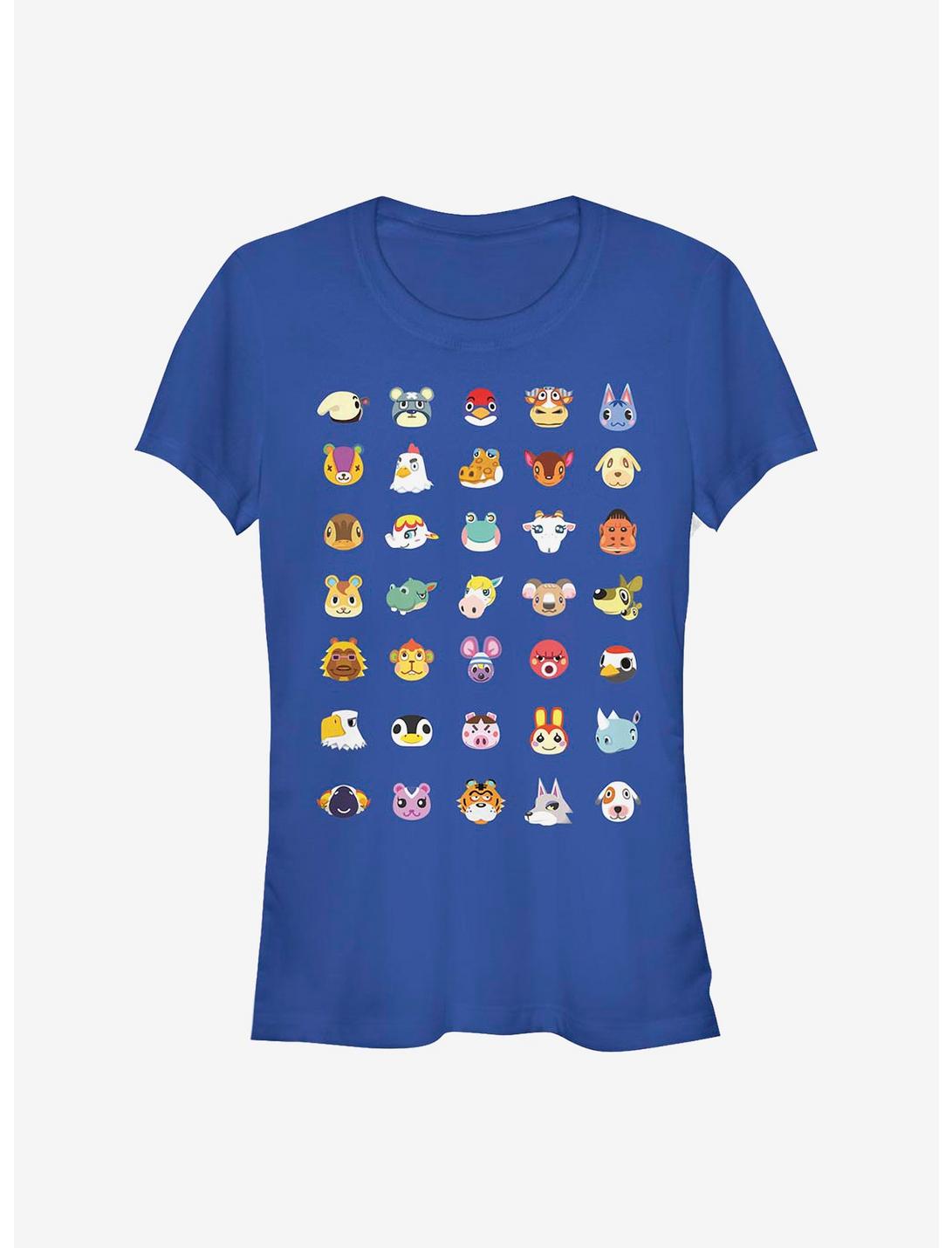 T-shirt Fille Têtes de Personnages Nintendo Animal Crossing