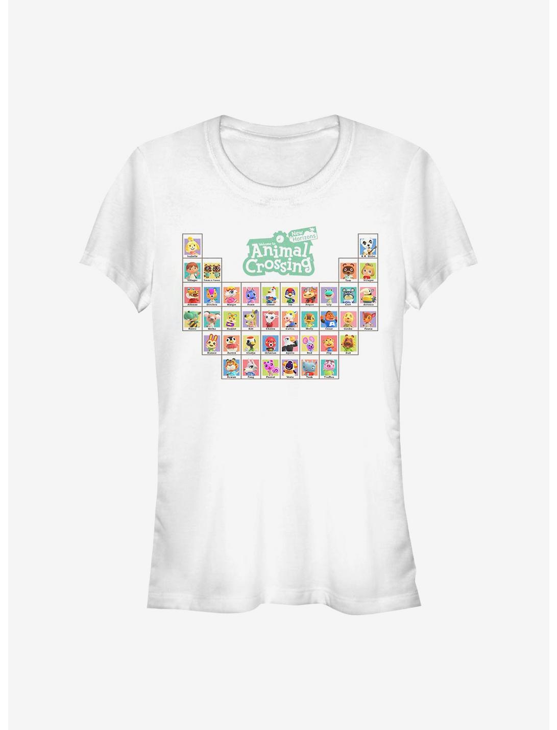 Animal Crossing: New Horizons Table Of Villagers Girls T-Shirt