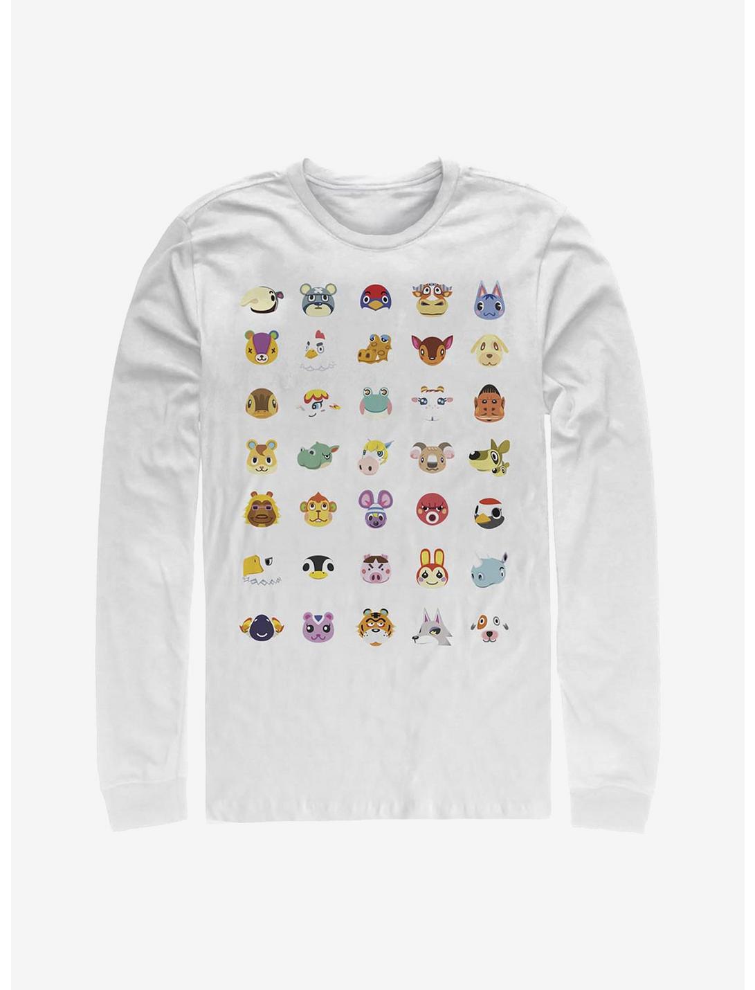 Nintendo Animal Crossing Character Heads Long-Sleeve T-Shirt