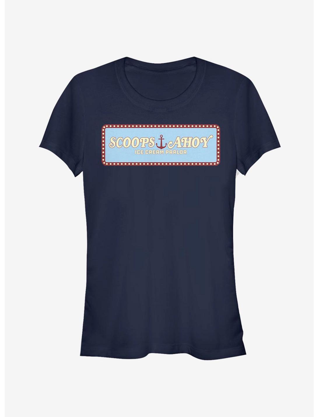 Stranger Things Scoops Ahoy Panel Girls T-Shirt