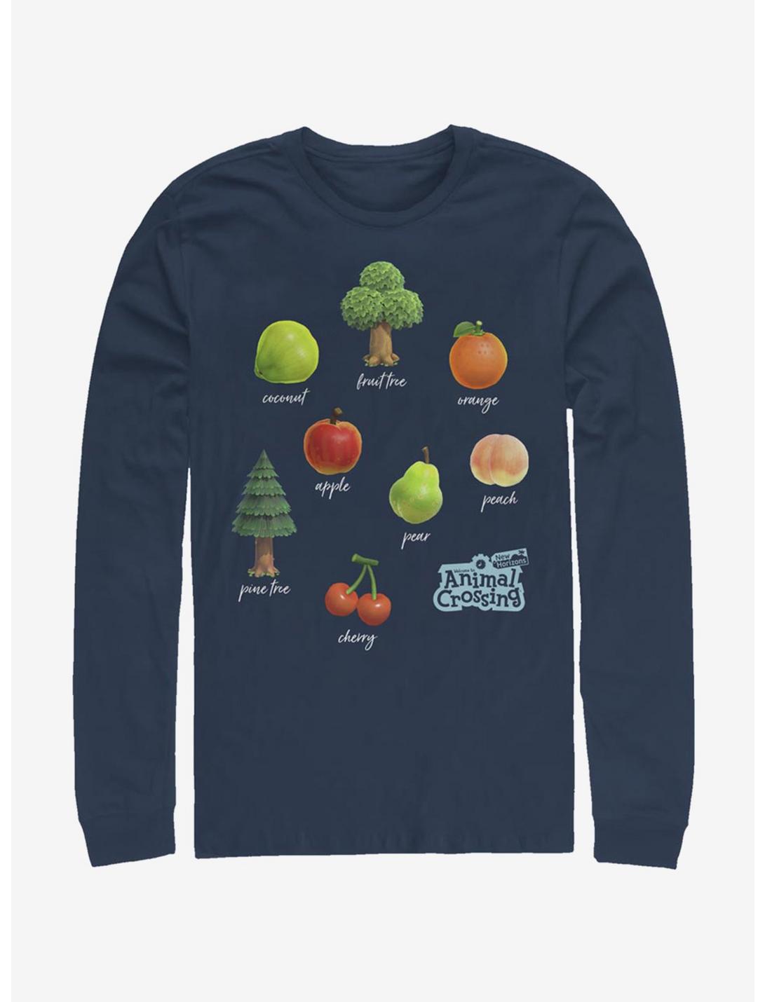 Animal Crossing Fruit and Trees Long-Sleeve T-Shirt