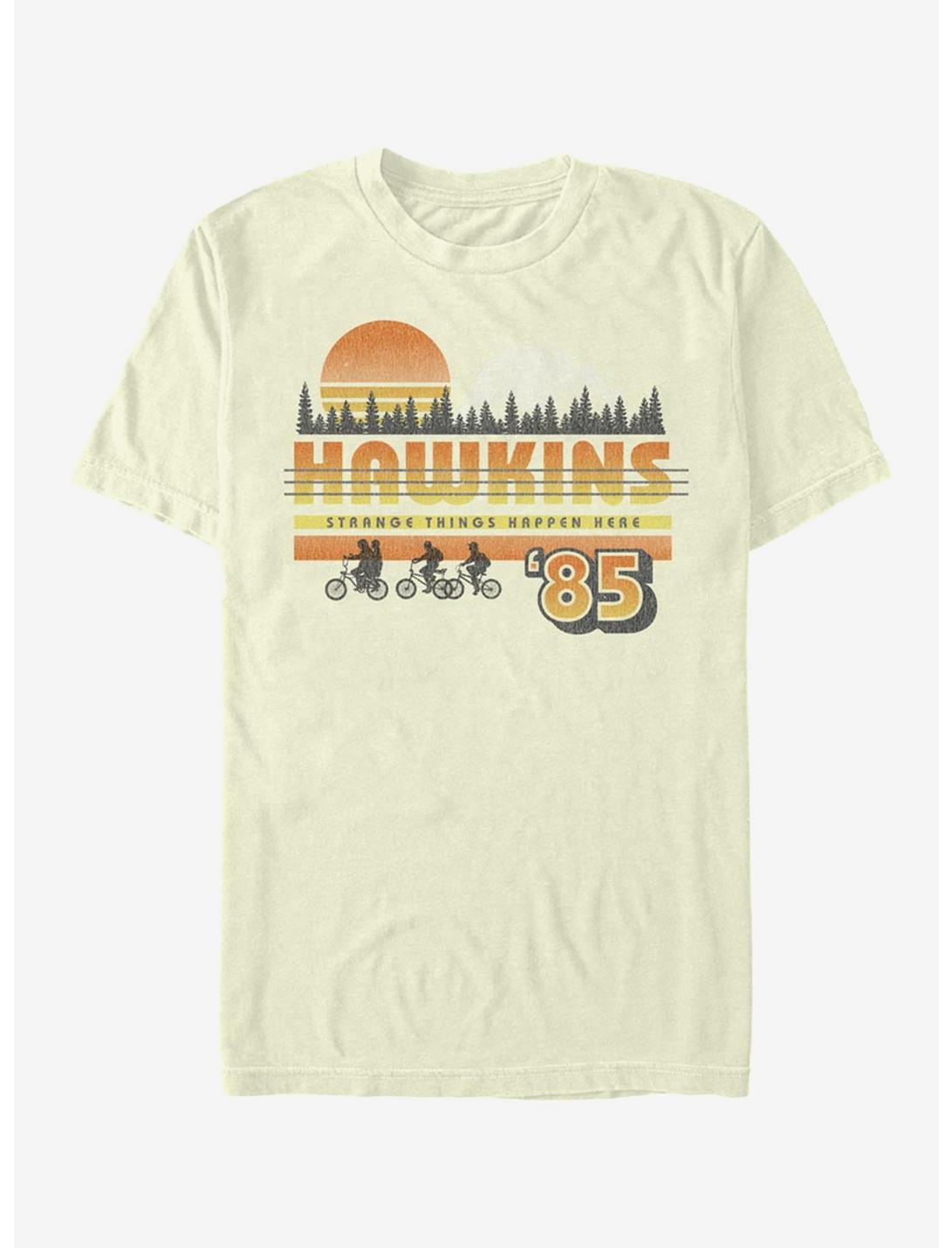 T-shirt vintage Hawkins coucher de soleil Stranger Things