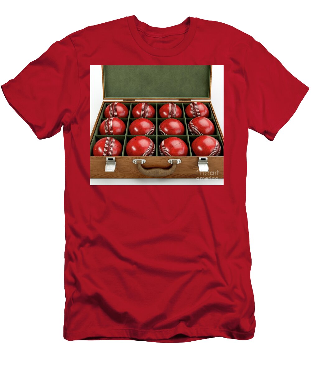 14 Cricket Balls in Display Box Allan Swart T-Shirt