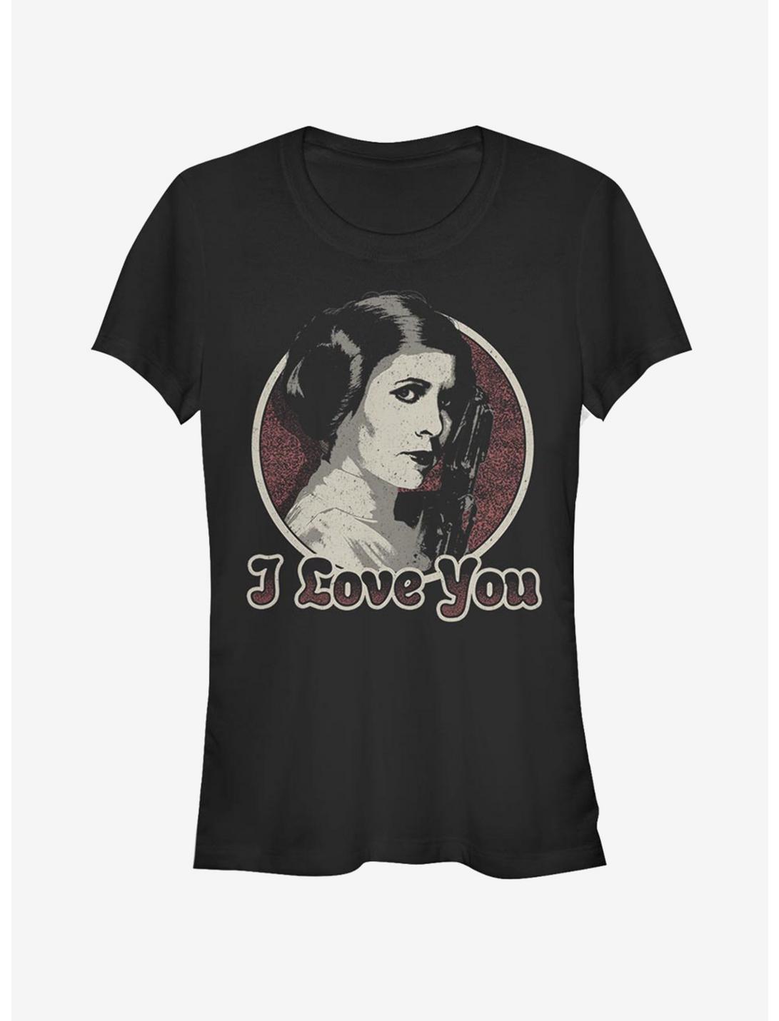 T-shirt pour filles Star Wars Leia aime Han