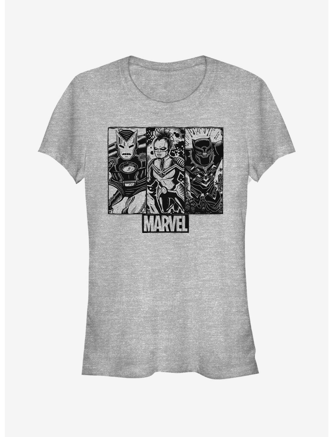 T-shirt fille Marvel Les Vengeurs Trio